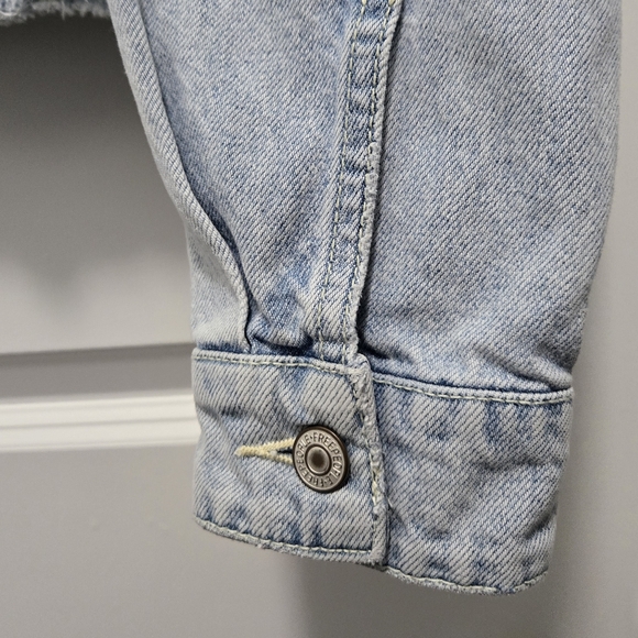 Free People Baja Hooded Denim Jacket Size S - Picture 7 of 10